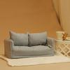 Smooth cotton Tiny Sofa Model For 1 12 Model house Displays Detachable For Realistic Home Trim