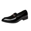 Leather shoes spring British business dress small leather shoes lazy casual beanie shoes nightclub hairstylist trendy shoes