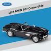 WELLY 1/24 BMW 507 Alloy Sports Car Model Diecast Metal Classic Car Vehicles Model High Simulation Collection Childrens Toy Gift