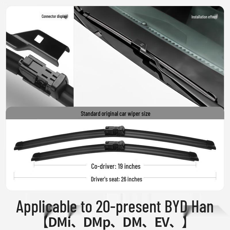BYD Han DMi EV Frameless Wiper Blade - Original Rubber Strip