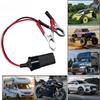 12V Heavy Duty Battery Terminal Clamp Clip Extension Cord Cigarette Lighter Socket Adapter Truck Trailer Motorcycl Outdoor Power