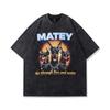 TKPA Doberman Vintage Crew Neck Unisex T-Shirt – Washed, Retro High Street Style, Loose Fit, Short Sleeve Streetwear