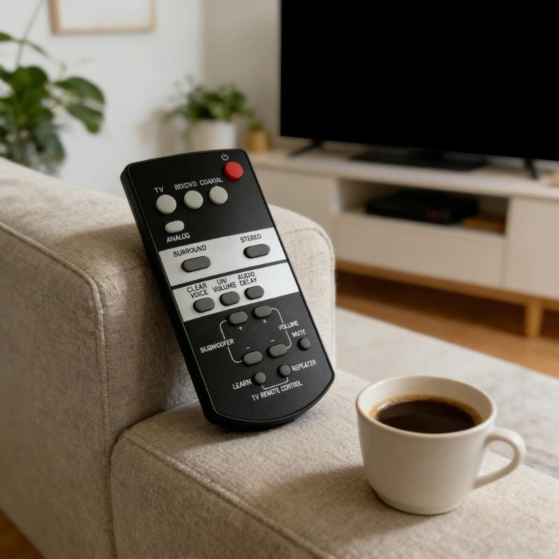 Remote Controller with Intuitive Button Layout for MBE669 FSR68 Soundbar Easy Operation by All Ages Wear Resistant