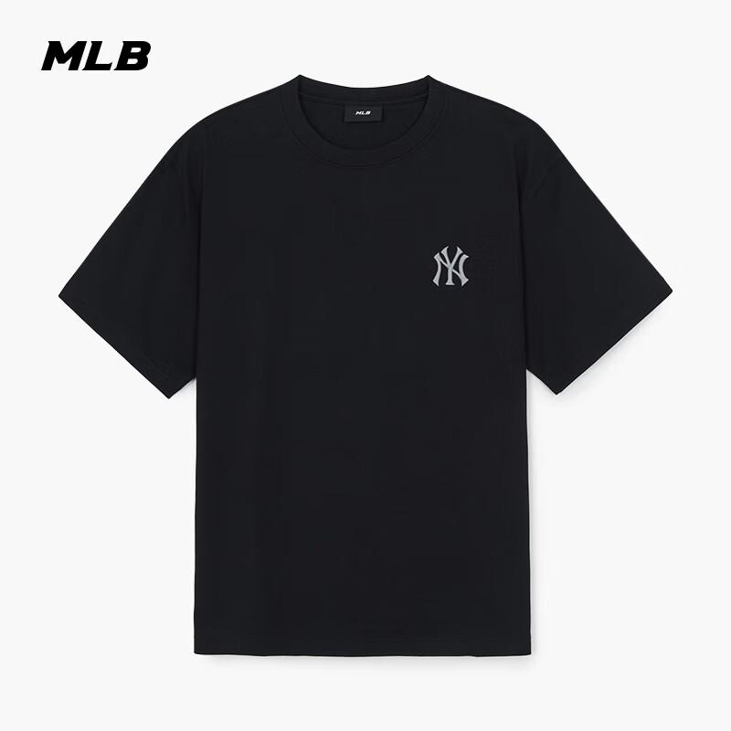 MLB Unisex Loose Faux Denim Back Label Short Sleeve Tee 3ATSM0663