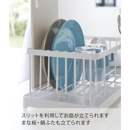 Yamazaki Industrial Dish Drainer Wire Basket, Aqua, White, 2898