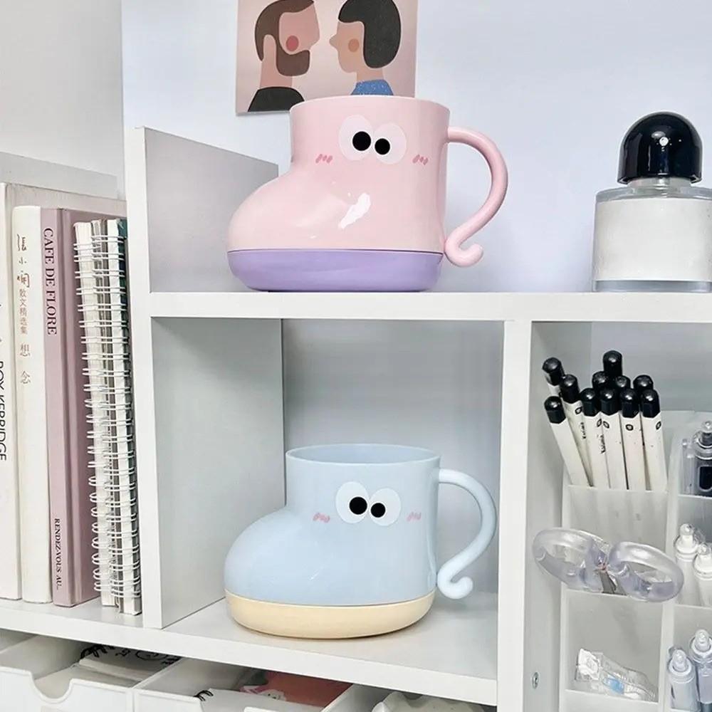 Cute Shoe Shape Brush Cup Patchwork Toilet Cup Boot Mouthwash Cup Children Plastic Student Mouthwash Cup Home Use