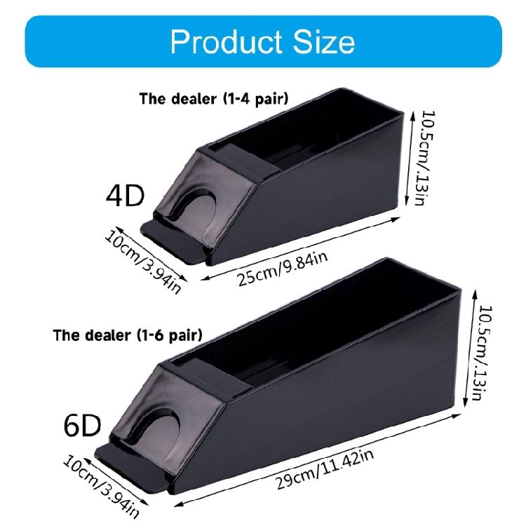 Manual Playing Card Shuffler Plastic 4/6 Deck Playing Card Shoe Playing Card Dealing Shoe Poker Playing Board Game Tool