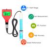 pH Meter 0-14pH Measurement Range Water Quality Tester 1.5-inch LCD PH Pen with Green Backlight for Water Brewing Food Sauce