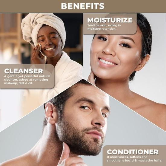 100% Plant Based Pure, Cold Pressed Jojoba Oil for Hair Growth, Gua Sha, Skin Care & Makeup Remover | Natural Moisturizing Body Oil for Dry