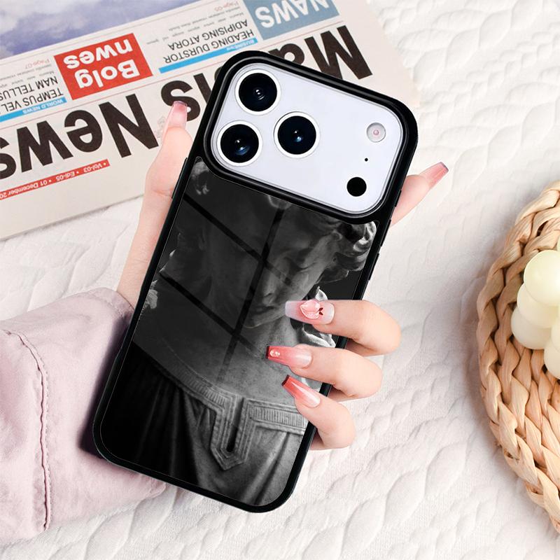 Vintage Plaster Statue David aesthetic Art Phone Case For IPhone 17 16e 15 14 13 12 11 Pro Max Air Mini Soft Protective Cover