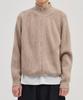 Xero Half Zip Crop Cardigan [Beige]