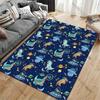 Dinosaurs Exploring Outer Space Carpet Yoga Living Room Room Decor Children's Crawling Mat Doormat Area Rug Games Mat