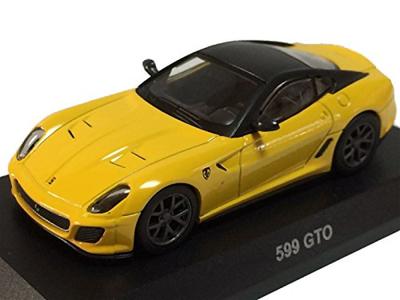 Kyosho Ferrari Miniature Car Collection 9 Circle K Sunkus 599 GTO Scale Single Item (Yellow) 1/64
