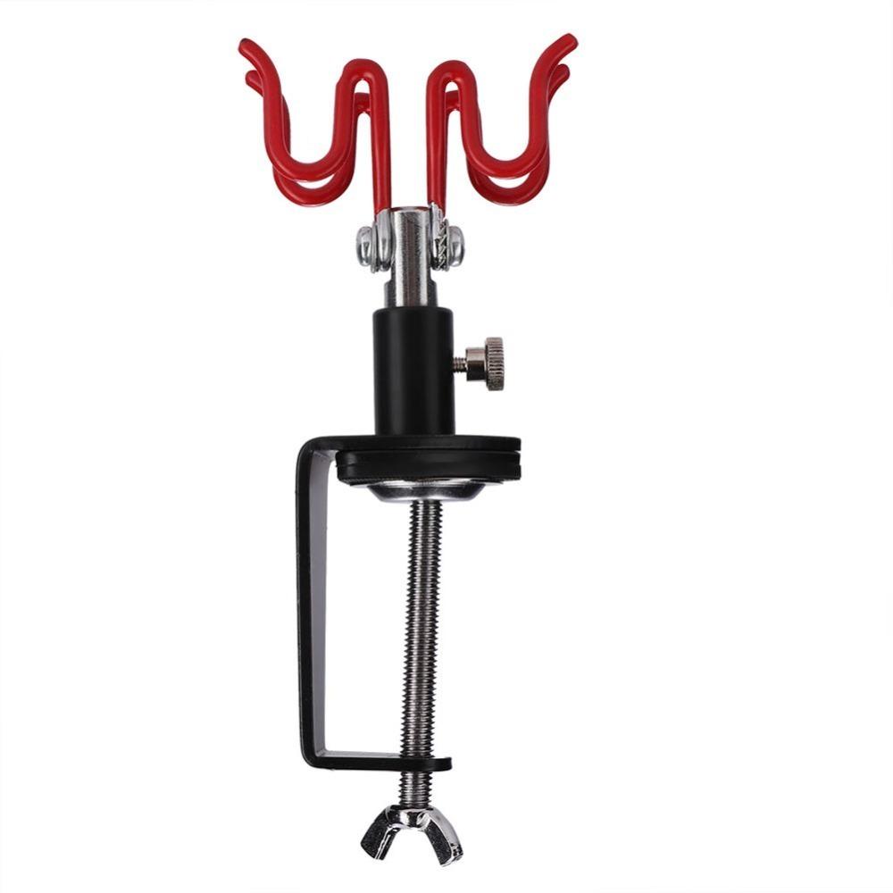 Plastic + Metal Clamp-on Airbrush Stand Art painting airbrush fixing bracket красный/чёрный