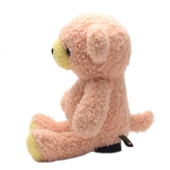 Fluffy bear NEW M: 29cm Rose ~ Doshin original stuffed animal made in Japan ~ [Bamboo charcoal freshener included]