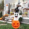 Halloween Entryway Inflatable Figure, PVC Seasonal Floor Display with Manual Inflator for Party and Indoor Corner