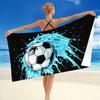 Asciugamano da Spiaggia a Tema Calcio: Tuffati nel divertimento! Adatto per asciugamani, teli da bagno, teli da spiaggia