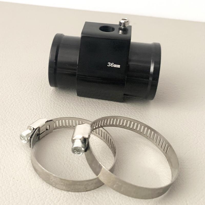 Water Temp Gauge Radiator Sensor Joint Pipe Hose Water Temperature Adapter Aluminium Alloy For Car Truck Motorcycle Size 18-40mm