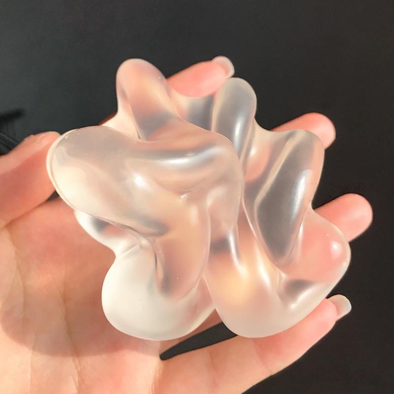 1Pcs Stress Ball Moldable Pearl Coconut Oil Squeeze Toy Slow Rising Decompression Sensory Toys For Adult