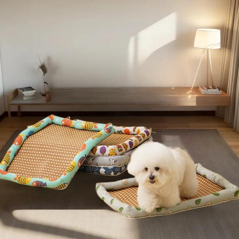 Free Pillow Pet Bed Cat Cool Summer Bed Waterproof Dog Sleeping Bed Ice Pet Mat Washable Bed For Dog