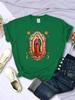 T-shirts pour femme Rue Notre-Dame de Guadalupe Imprimé T-shirts Confortable Col Rond Manches Courtes Douces Été Décontracté Vêtements Féminins