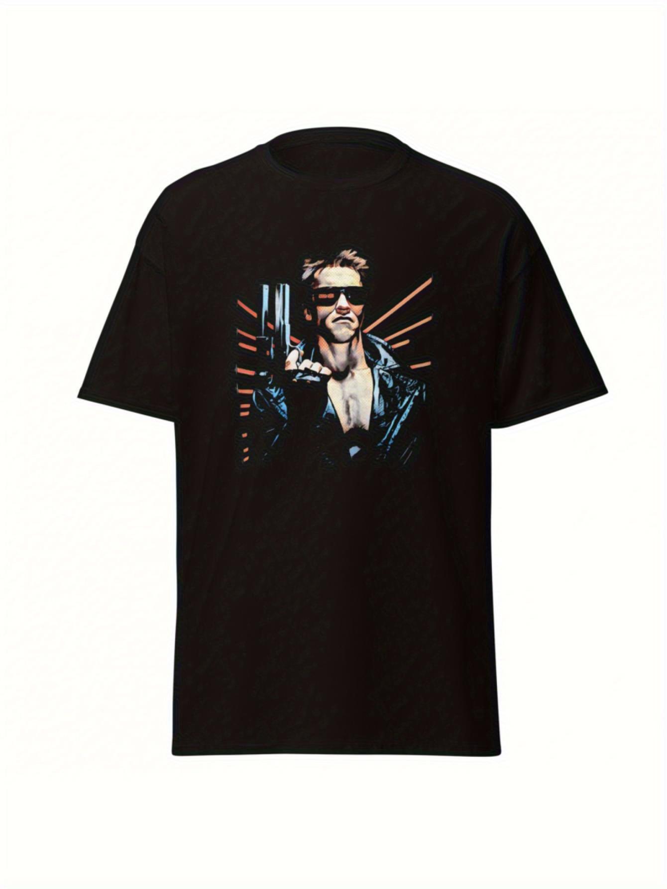 

Men S Ultra-Soft Terminator 80S Movie Graphic T-Shirt - Black XXXXL
