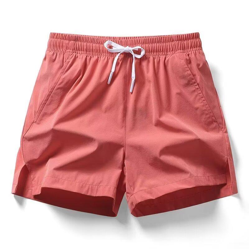 Men's Quick-Dry American Style Silk Athletic Shorts for Summer
