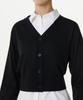 Musinsa Standard Woman Women'S Plain Crop Cardigan [Black]