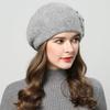 ANMIDA Warm Knit Fur Stylish and Fluffy Knit Cap for Fall and Winter Women's Beret, Autumn/Winter Beret, Beret, Cute,