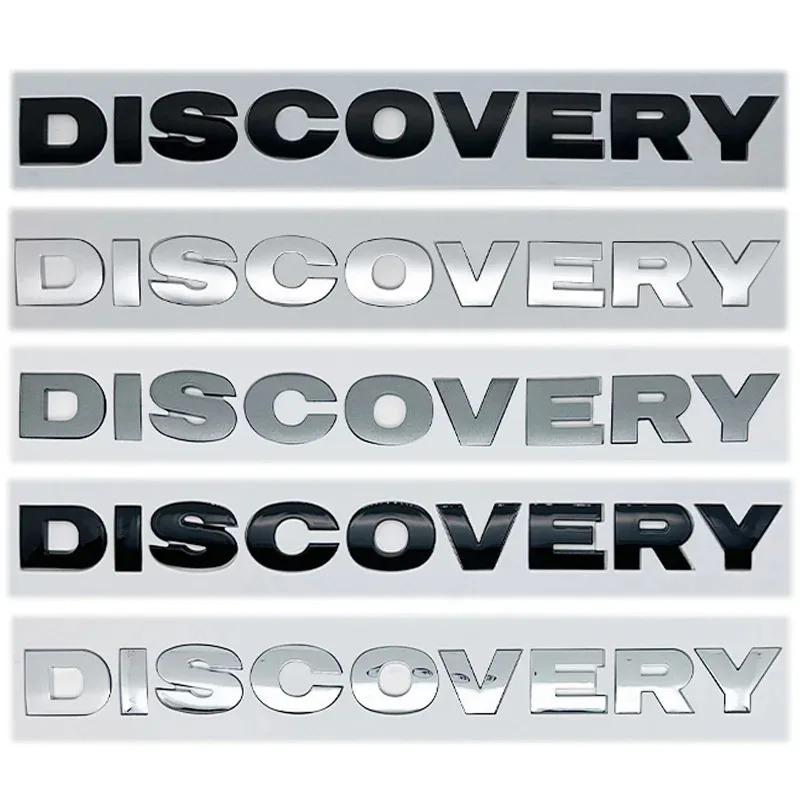 ABS 3D Chrome Car Letters Front Hood Bonnet Logo Badge For Land Rover Discovery Emblem Discovery 4 3 5 2 TD5 Accessories