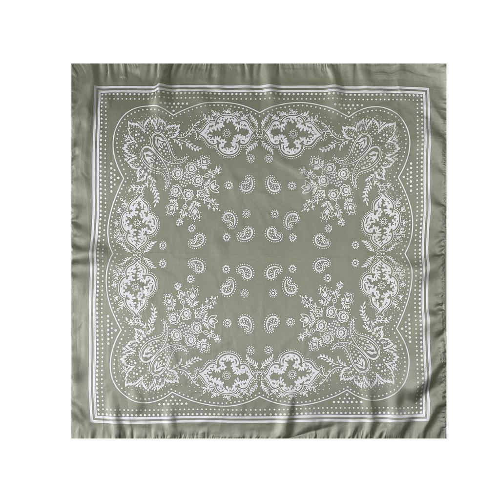 Ethnic Paisley print hot-selling satin light silk scarf headscarf small square scarf 71 size wholesale