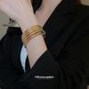 European and American Metal Winding Thread Vortex Bracelet European and American Personality Cold Wind Bracelet Light Luxury High Sense Hand Jewelry