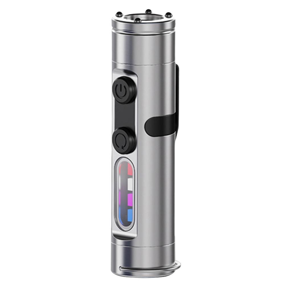 Rechargeable LED Tactical Torch with Hat Clip Mini Pocket Torch Super Bright Flashlight for Headlamp Outdoor Camping Emergencies