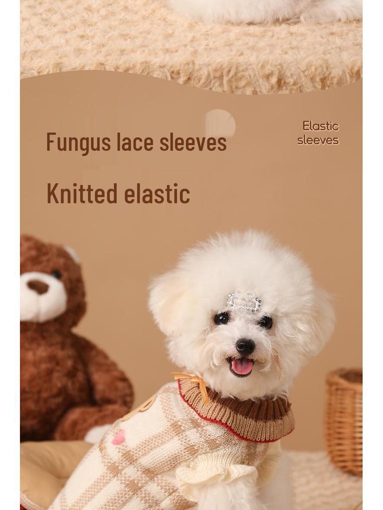 Pet Winter Sweater for Small Dogs & Cats - Cozy Warm Clothing for Autumn & Winter