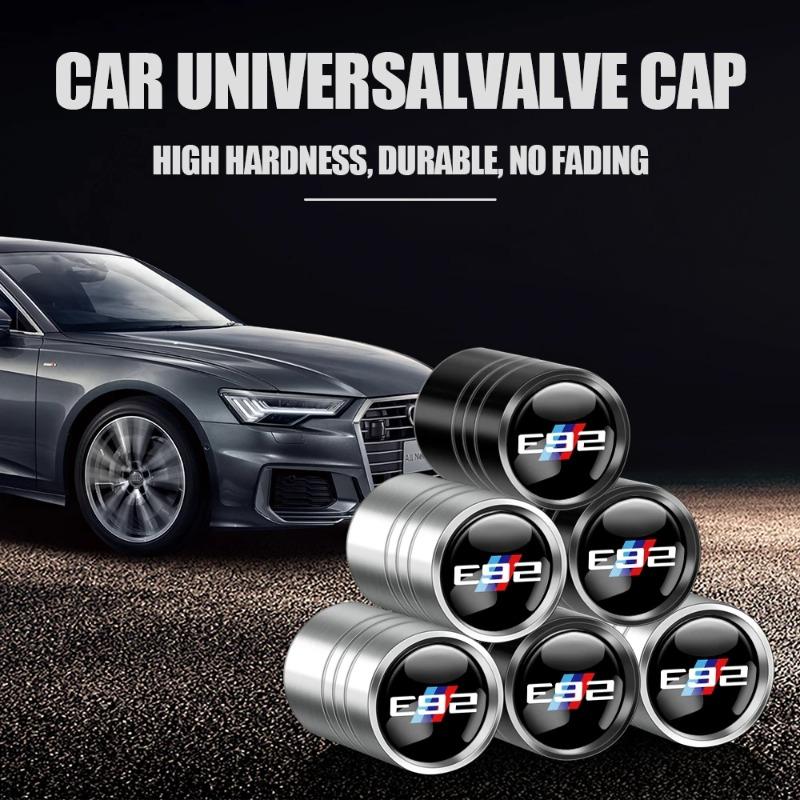 4PCS Car Wheel Tire Valve Cap Auto Tyre Air Stem Cover Accessories For BMW 1 3 5 Series M Performance E28 E30 E34 E36 E46 E90 X5