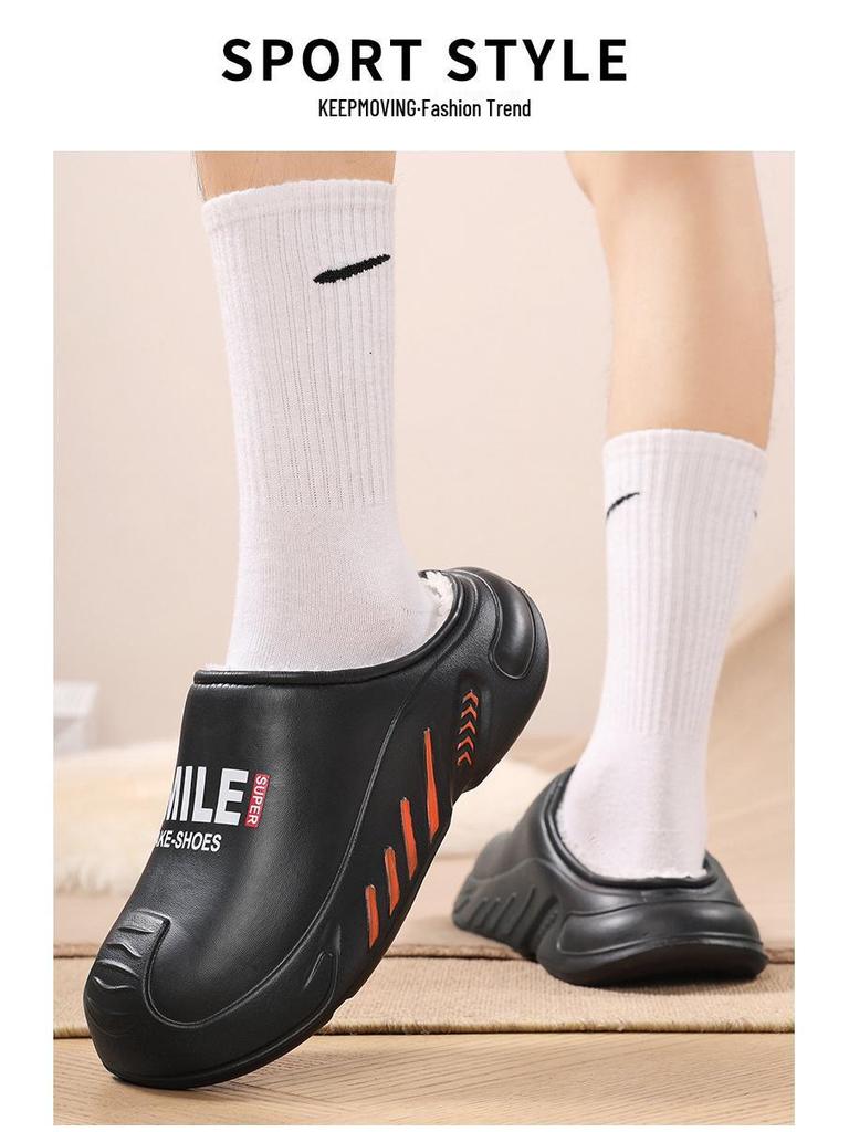 Men's Fleece-Lined Warm Casual Cotton Shoes - 2025 Autumn/Winter Collection