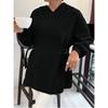 New Spring and Autumn Style Design Is Loose and Slim Solid Color Simple Casual and Versatile Pullover Sweatshirt Women