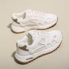Womens Fashion Lace up Casual Sneakers Lightweight Soft Sole Running Shoes for Women Thick Soled Mesh Breathable Sports Shoes