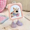Cute Cartoon Large Eye Makeup Mirror Desktop Footstool Women'S Makeup Supplement Mirror High Aesthetic Value Mirror