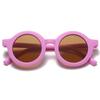 Children'S Sunglasses Round Cute Matte Glasses 1-8 Years Old Baby Decorative Versatile Tide Ink Can Be Ordered
