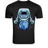 Astronaut Holding Earth Space T-Shirt - Cosmic Explorer Graphic