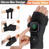 Wireless Wrist Heating Pad 1200 mAh Battery 3 Heat Levels Magnetic Controller Detachable Dual Power Mode for Comfortable Warmth