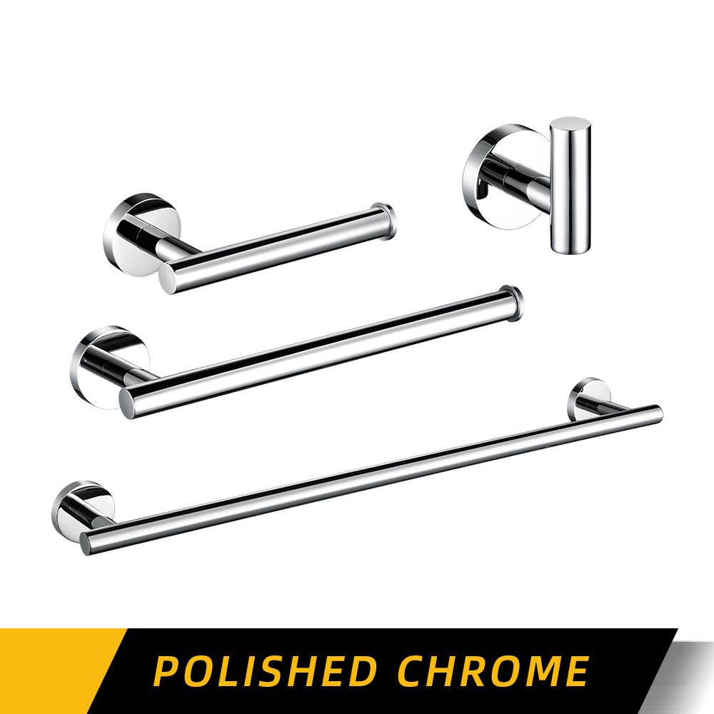 Gunmetal Towel Rack Set 60CM Single Towel Bar 304 Stainless Steel Towel Holder Hook Tissue Holder Bathroom Accession Never Rust