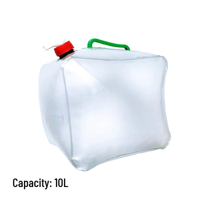 20L Foldable PVC Square Water Bag for Outdoor Use, Emergencies, and Picnics—Portable Survival Water Bottle & Collection Bucket