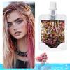 1 Bag Mermaid Gel Body Glitters Set Vibrant Sequin Mermaid Makeup Eye Shadow Ideal for Beach Party Looks Beach Make Up Wholesale