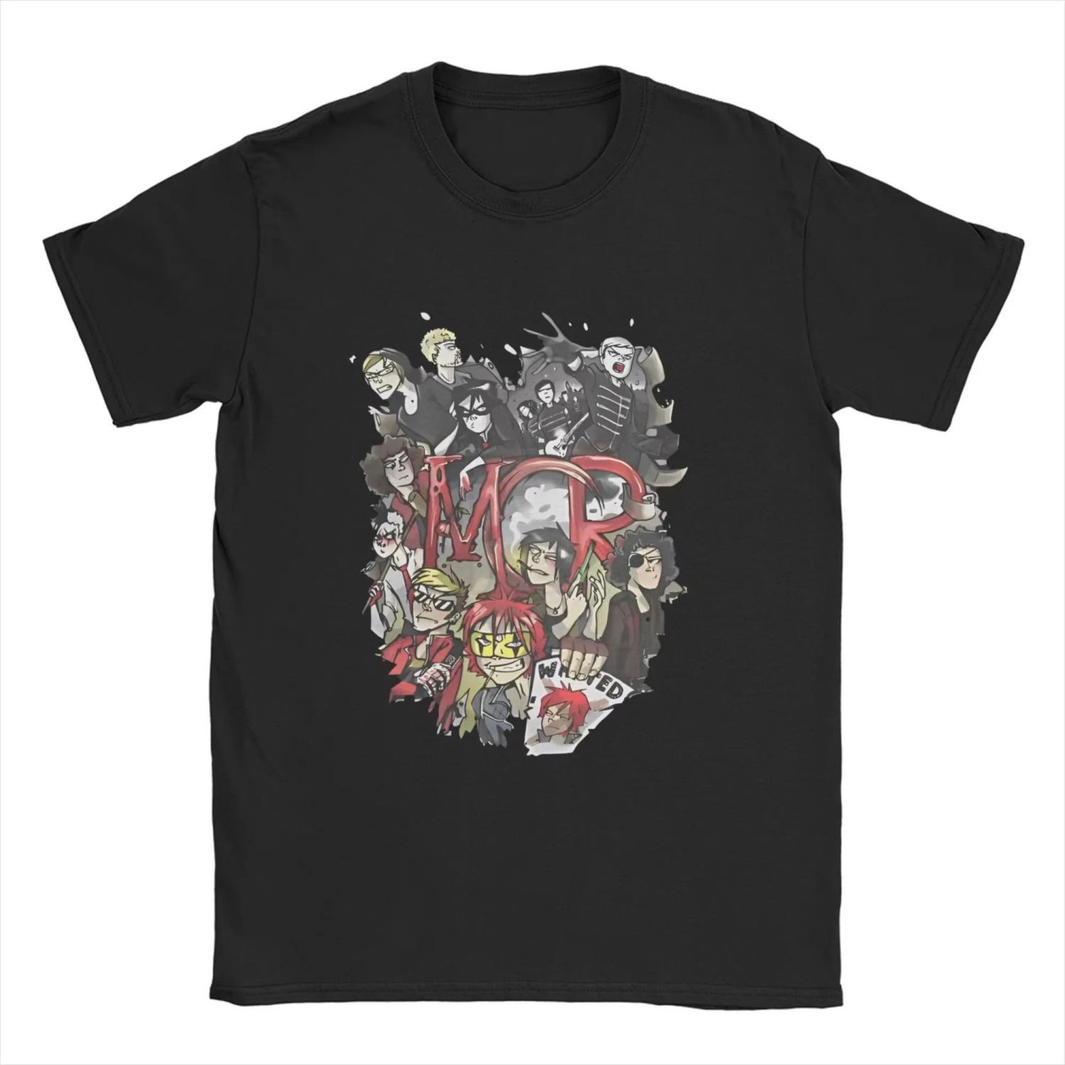 

Vintage T-Shirt Summer My C-Chemical R-Roce Fashion T Shirts Cotton Tshirt for s Y2K Funny Pattern Short Sleeve Tees Tops S чёрный