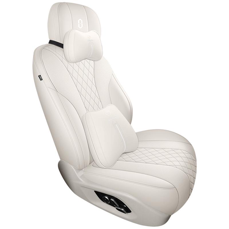AITO M7 Car Seat Cover: Breathable, Perforated, Universal Fit for 5/6 Seats - All Seasons
