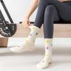 Non-Slip Yoga Socks Breathable Cuffed Mid Tube Socks Professional Floor Socks  for Women