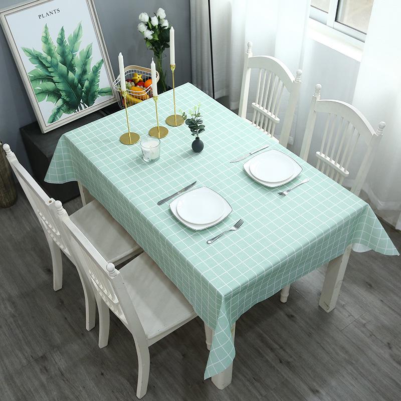 Nordic Style Waterproof & Oilproof Washable Tablecloth for Home & Hotel Dining Tables