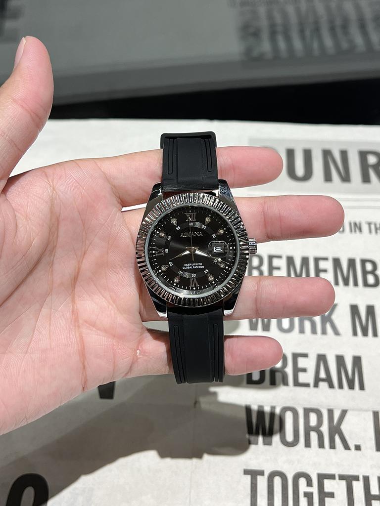 office man nice watch silicone band